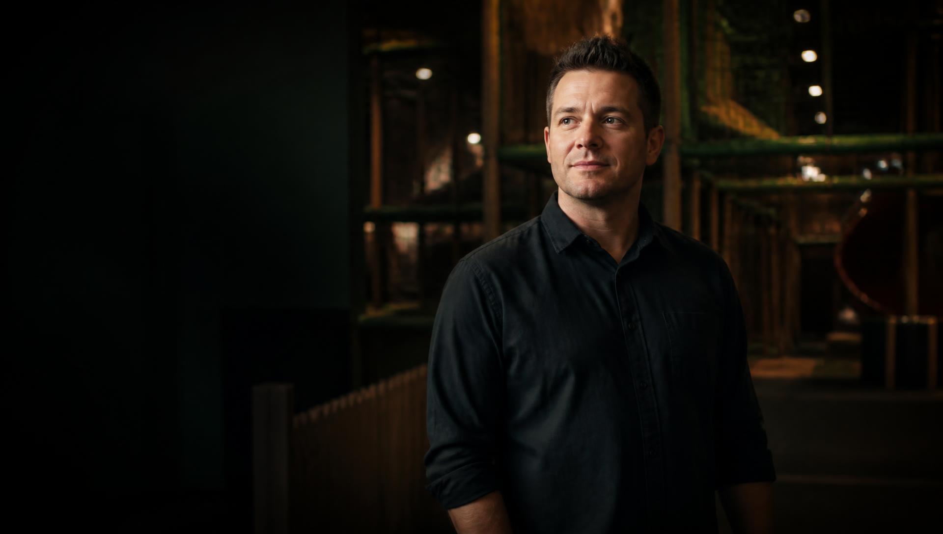 Myk Baxter standing inside a premium indoor family activity venue