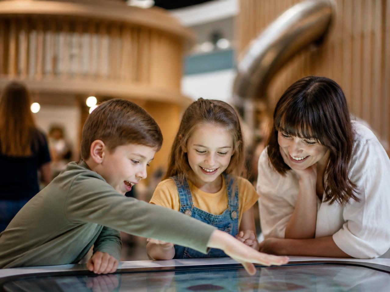 Family enjoying an indoor activity centre